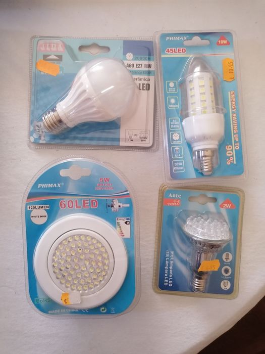Lâmpadas Led diversos tipos - phimax