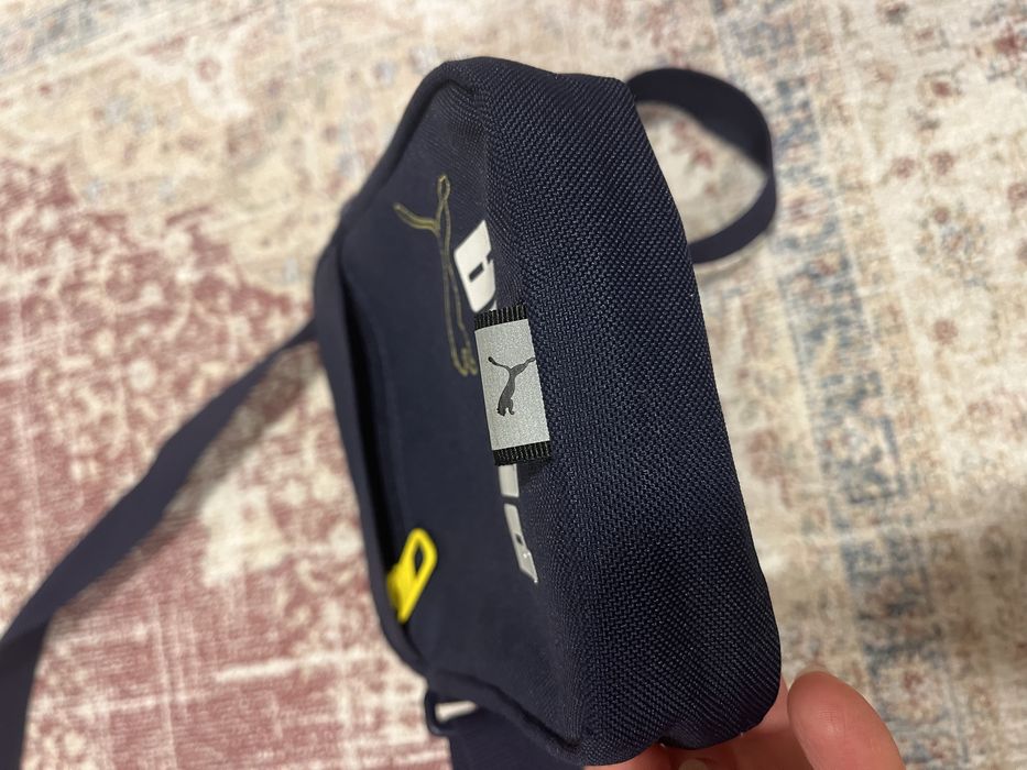 Сумка маленька через плече чоловіча синя пума Puma