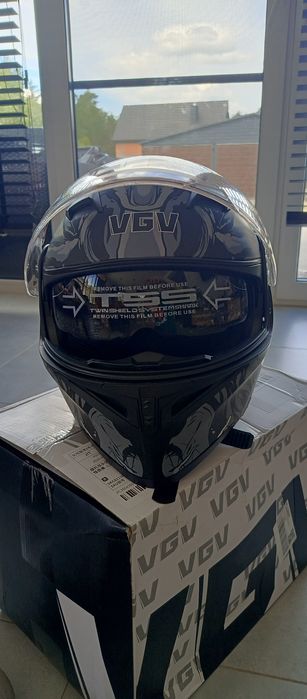 Kask szczękowy blenda dodatkowa ciemna