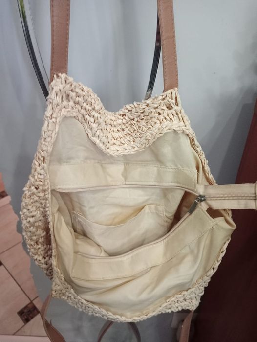 Torebka koszykowa Boho na lato