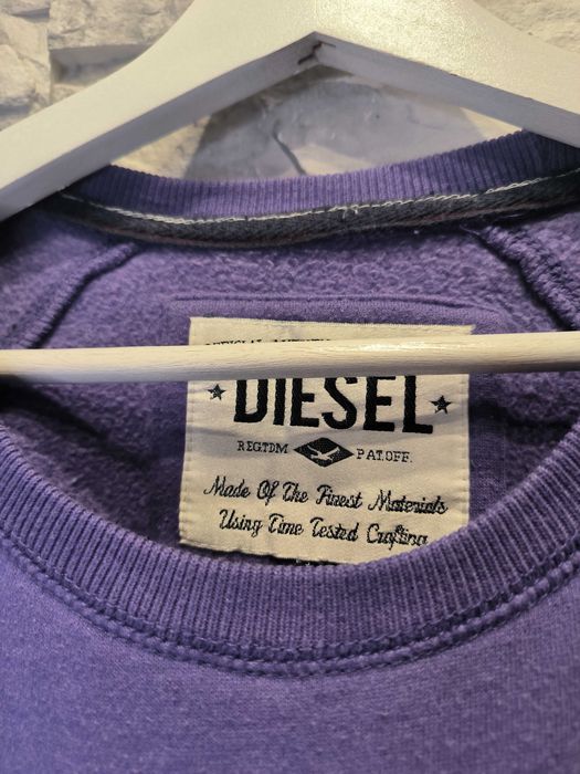 Bluza Diesel Duże Logo Fioletowa