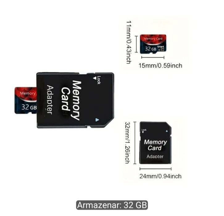 Micro cartão memória SD  ( Novo) 64GB e 128GB