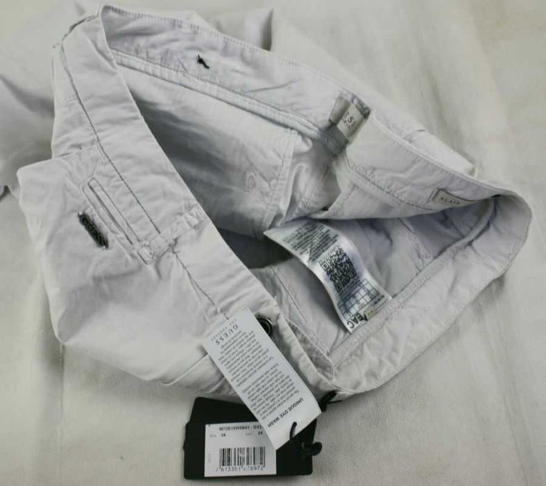 Męskie spodnie Guess Alain -Slim Taper jasno-szare oryginalne -W34/L34