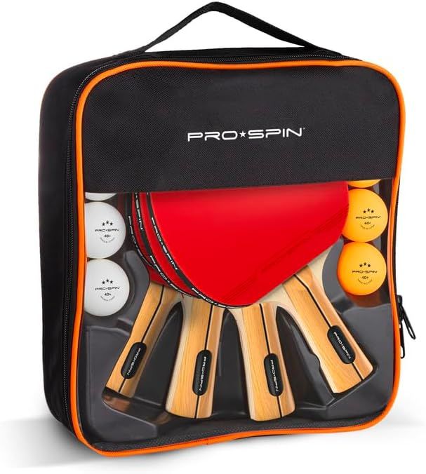 PRO SPIN Paletki Rakietki do Tenisa Stołowego Pingponga Etui Ochronne