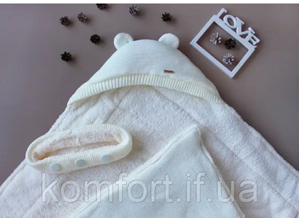 Конверт для новонародженого "Молочний мiшутка"