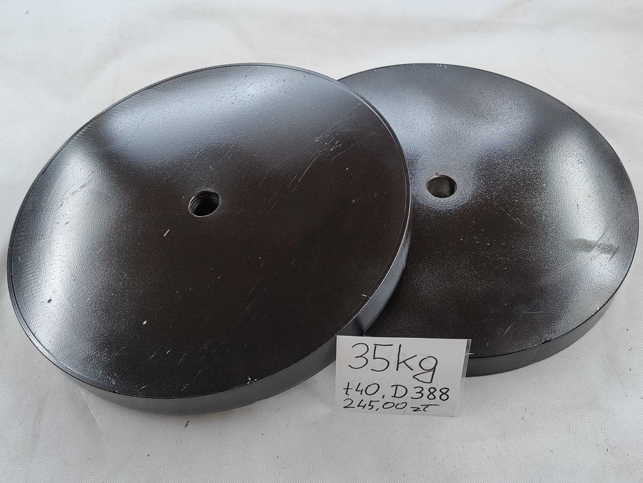 Obciążenie na siłownię 35kg talerze stalowe (zawiera 23% VAT)