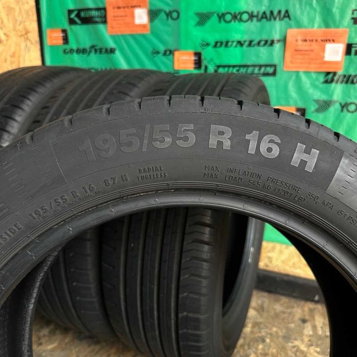 195/55 R16 Continental Conti Eco Contact 5 Літні шини б/в Склад вибір гарантія встановлення