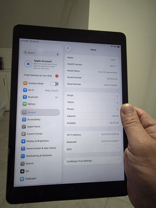 iPad 9 покоління. 2021р. 64GB. Space Grey. Без обмежень. Гарантія