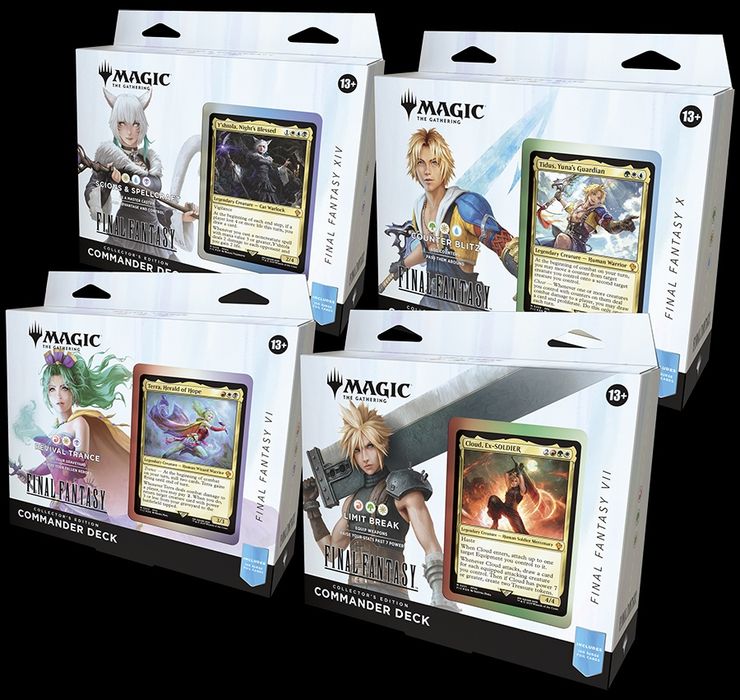 MTG Final Fantasy Collector's Commander deck set (4)