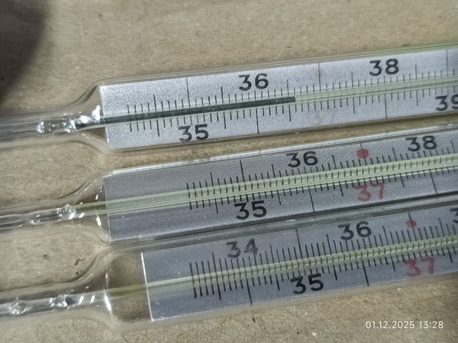 Ртутные градусники импорт и ссср