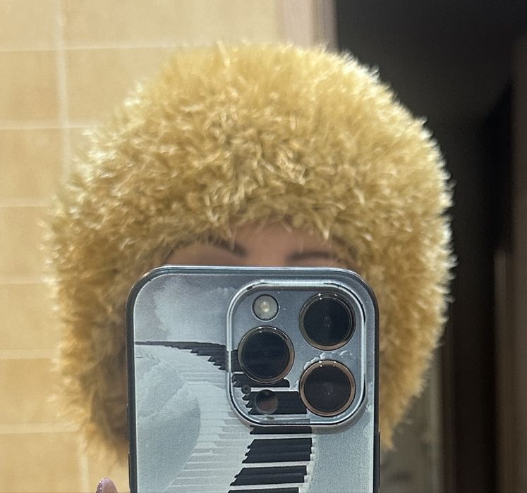 Czapka beżowa/żółta