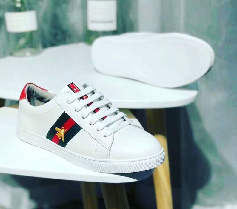 Кеди білі Gucci Ace