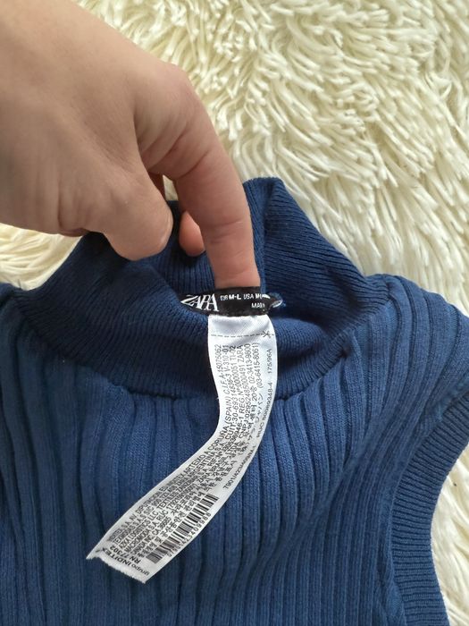 Плаття в рубчик Zara міді M-L рзмір