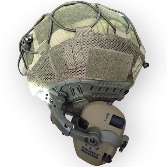 3 в 1 Активні навушники Walkers з кріпленням на шолом тактичний ліхтар