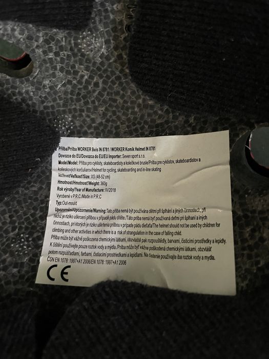 Kask na rower, hulajnogę  walker xs 48-52cm