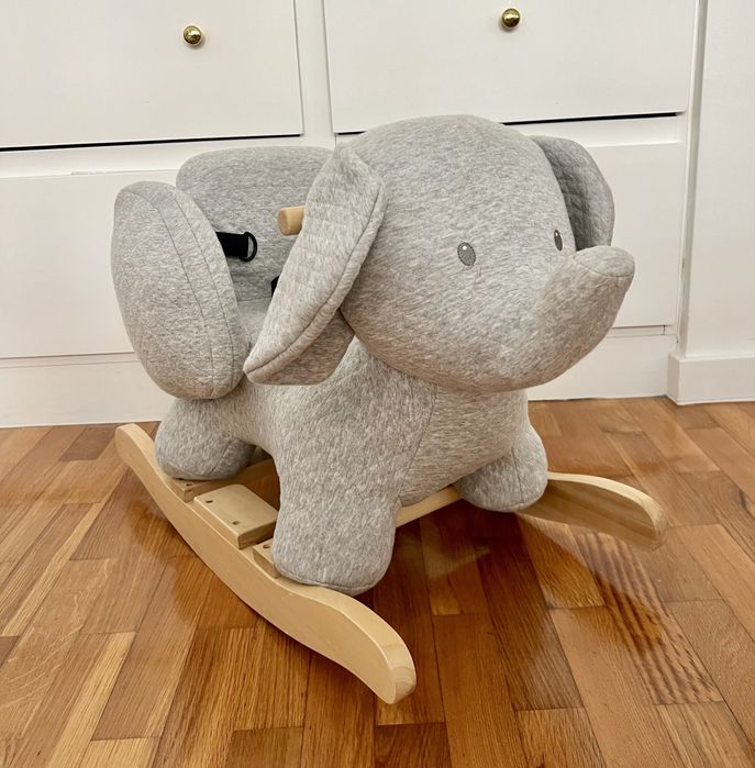 Nattou Baloiço de brincar Elefante Algodão Macio - Novo - 10 aos 36 meses