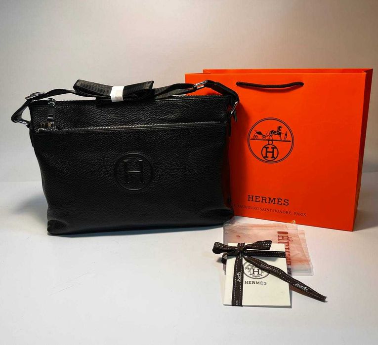 Męska aktówka torba torebka Listonoszka, skóra 66293