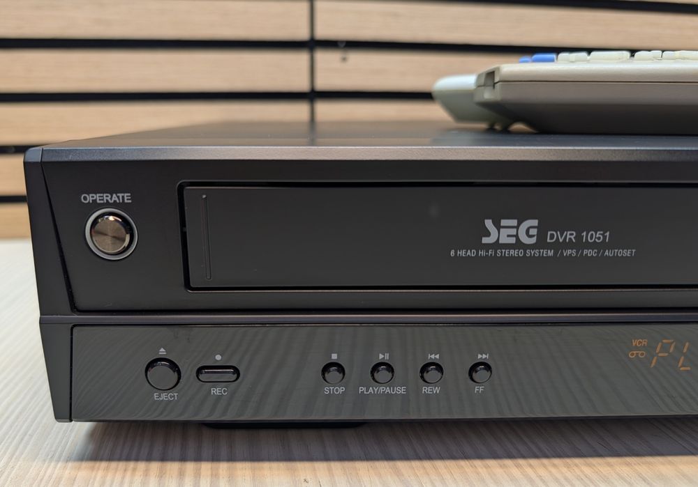 SEG DVR1051#Nagrywarka DVD VHS #6HD #HDMI #USB #DV #PL Menu #DivX#Pilot #Przegrywanie VHS na DVD