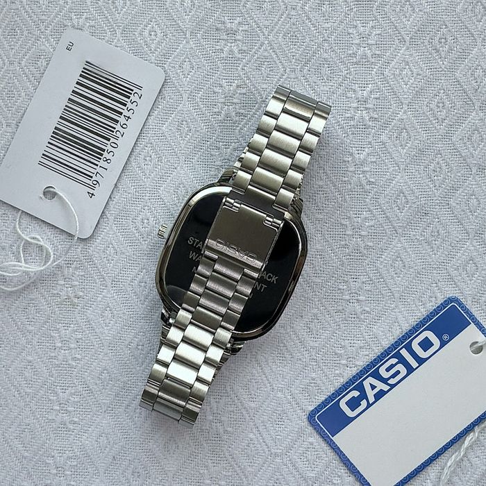 ГодинникCasio A168 ltp-e117 steel black з упакуванням