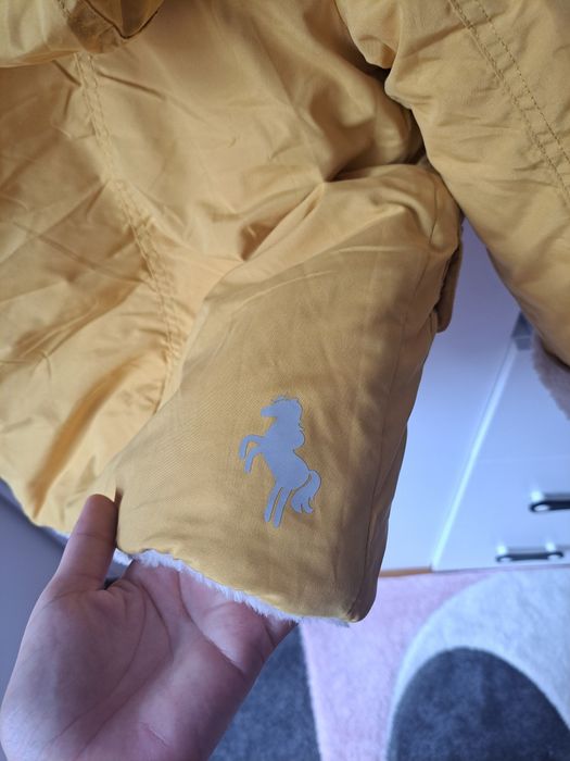 Płaszczyk płaszcz zimowy kurtka zimowa  z futerkiem coccodrillo 110