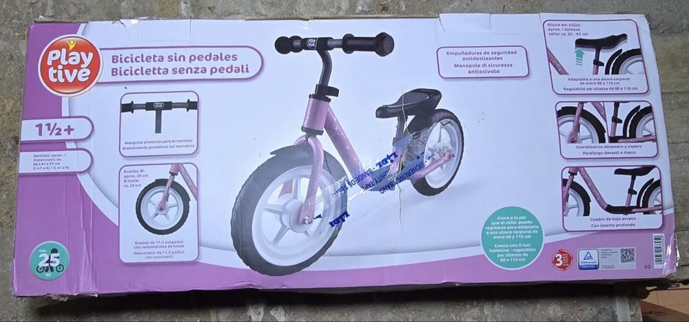 Bicicleta de Equilíbrio 12” – Nova (Playtive / Lidl)