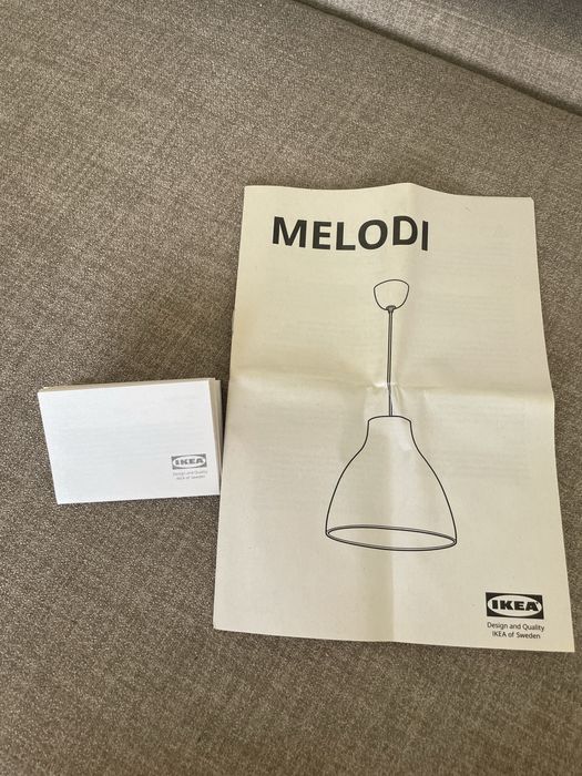 Candeeiro Melodi novo com lampada