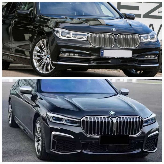 Комплект обвеса рестайлинг + Laser оптика на BMW 7 G12 2015–2019 року