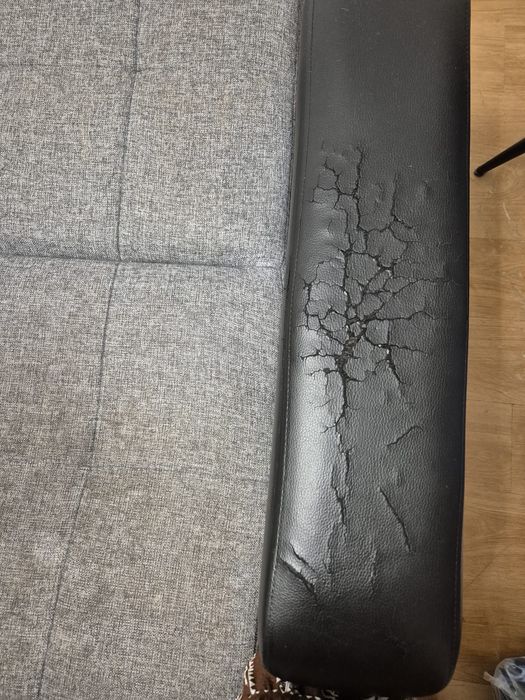 Sofá cama prima 3 lugares preto cinza