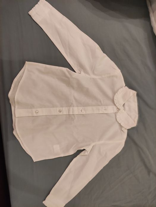 Koszula biała dziewczęca r.104