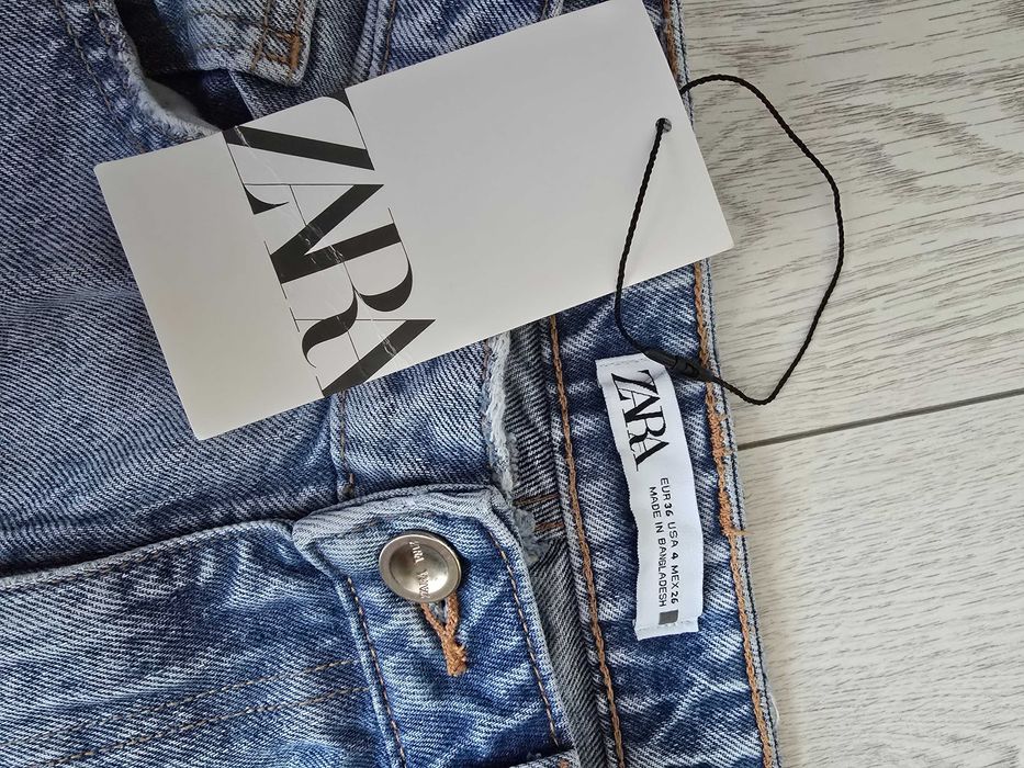 Джинси zara прямі, straight,  висока посадка,  36 S
