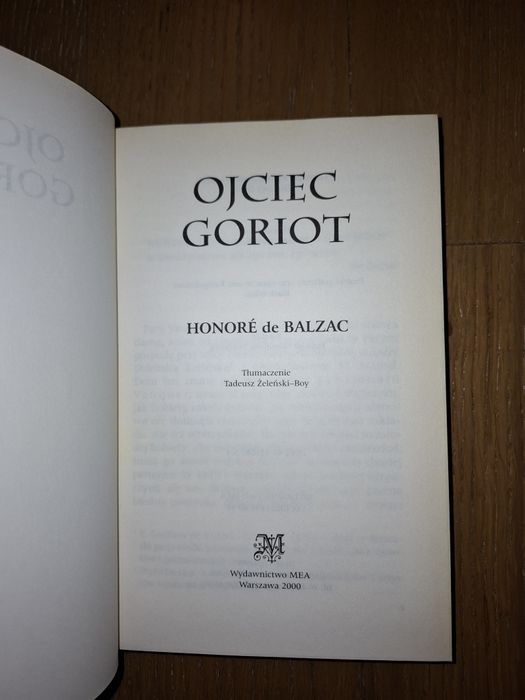Ojciec Goriot seria Perły Literatury