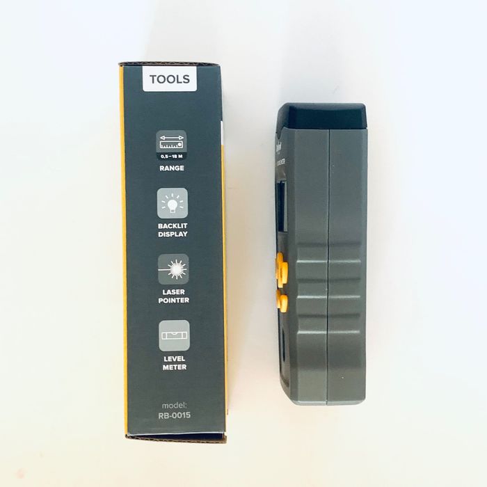 Medidor de Distância Rebel RB‑0015 – Ultrassónico apontador laser