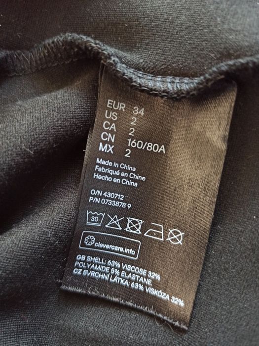 Sukienka sportowa damska H&M rozmiar 34 XS