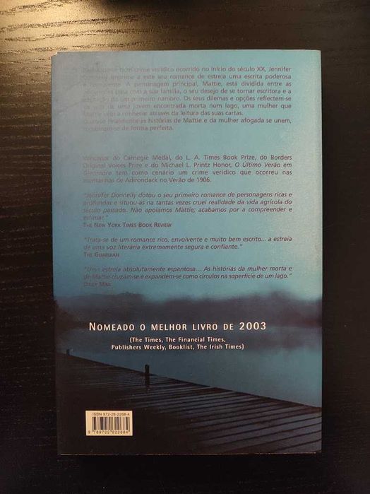(Env. Incluído) O Último Verão em Glenmore de Jennifer Donnelly