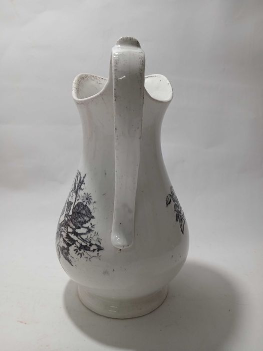 Antigo Jarro Loiça Real Fabrica Sacavem - Flores Rosas