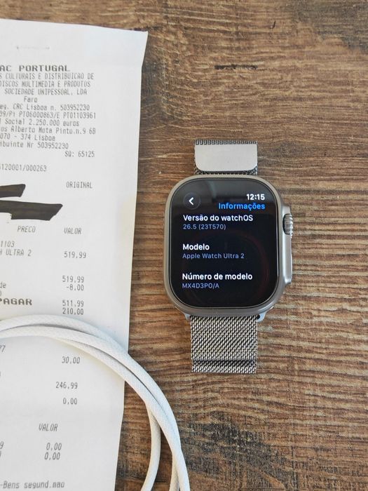 Apple Watch Ultra 2 (2025) 49MM Cell Titanium Como Novo, C/Garantia Aceito Retomas