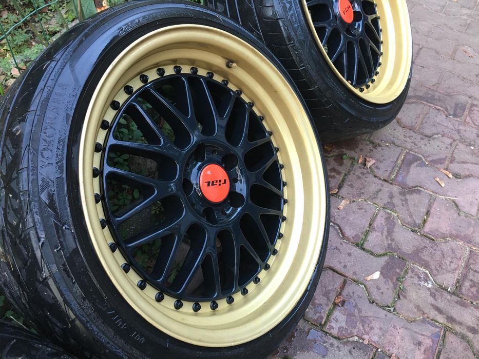 Oryginalne rial daytona race 2tlg 8,5x18 9,5x18 5x112 mercedes va audi