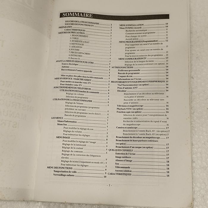 Manual de instruções TV Bluesky TD 5598  PT ING FRA ITA ESP