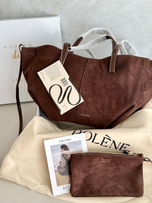 Замшева сумка Polene Cyme mini + коробка
