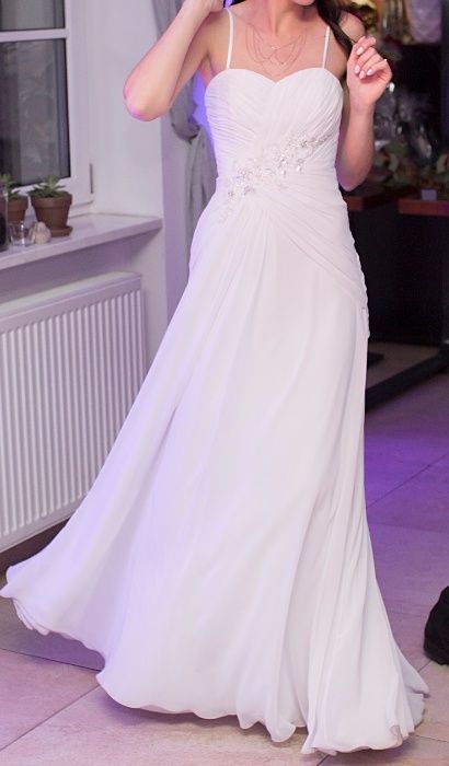 Suknia ślubna roz. 34 XS skromna