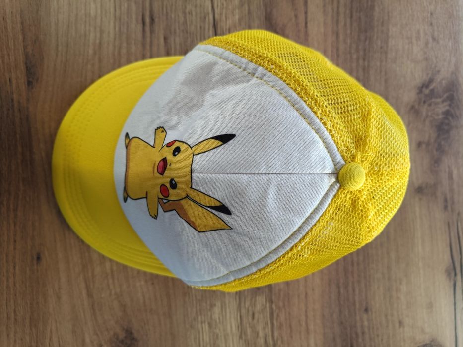 Żółta czapka z daszkiem chłopięca, Pikachu Pokemon, H&M