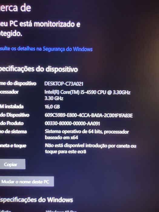 HP ProDesk 600 G1, Intel Core i5-4590, 22-inch LED monitor, 3.30 GHz, SSD 500 GB.64563861662210124