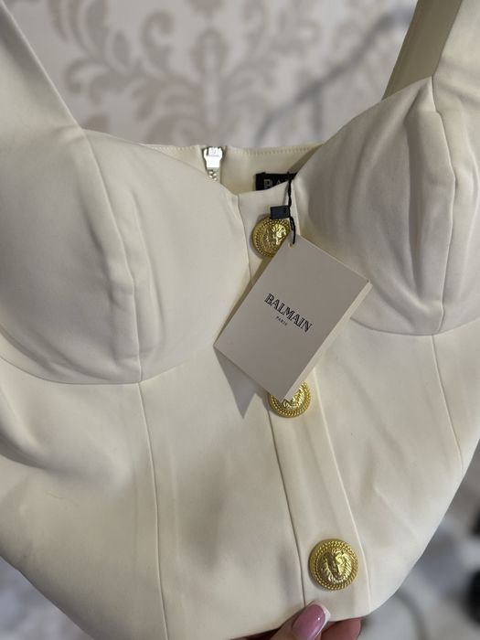 Боди Balmain, трикотажная кофта Balmain, боди Balmain, топ Бальман