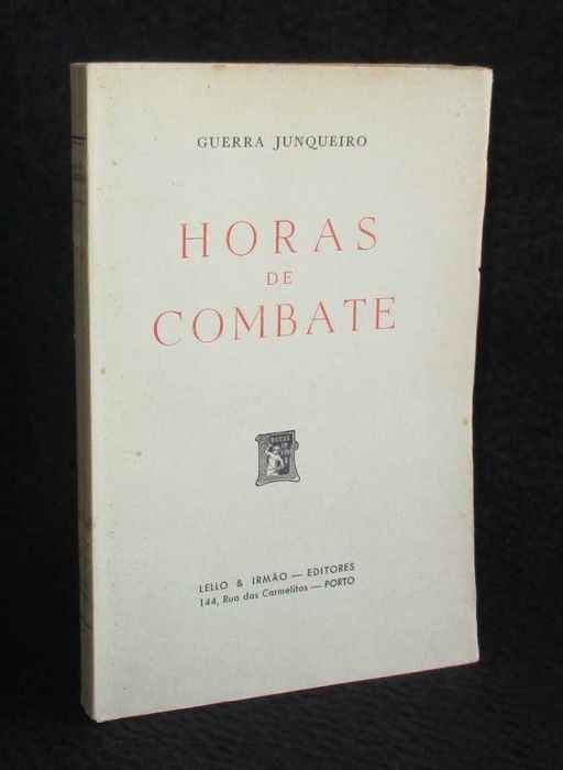 Livro Horas de Combate Guerra Junqueiro 1978