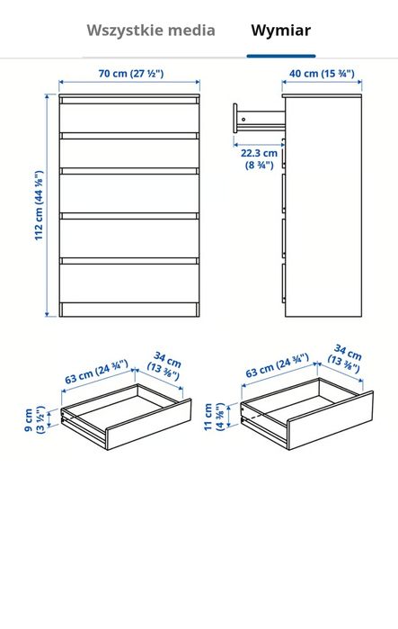 Komoda Kullen - Ikea