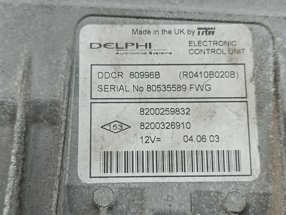 Centralina de Motor - RENAULT Megane II (BM0/1_, CM0/1_) | 01 - 12