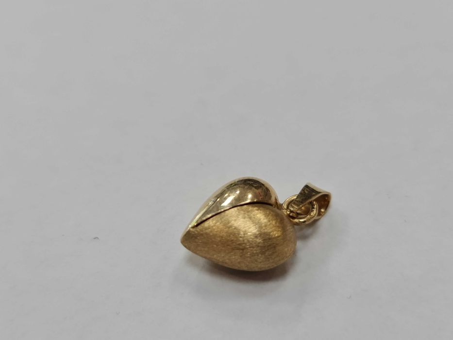 Złoty wisiorek damski/ Serce/ 585/ 2.07 gram/ Dmuchane