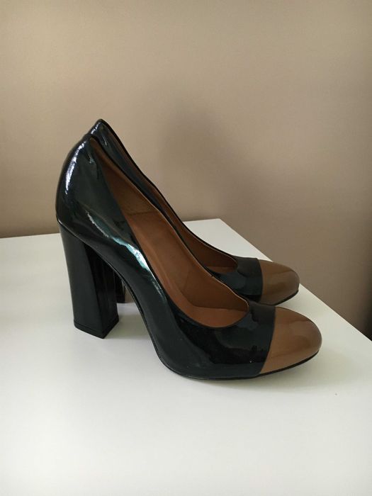 Buty damskie pantofle eleganckie lakierki włoskie rozm.37