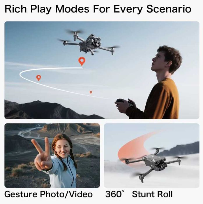 Dron GT50 z kamerą i pilotem sterowania