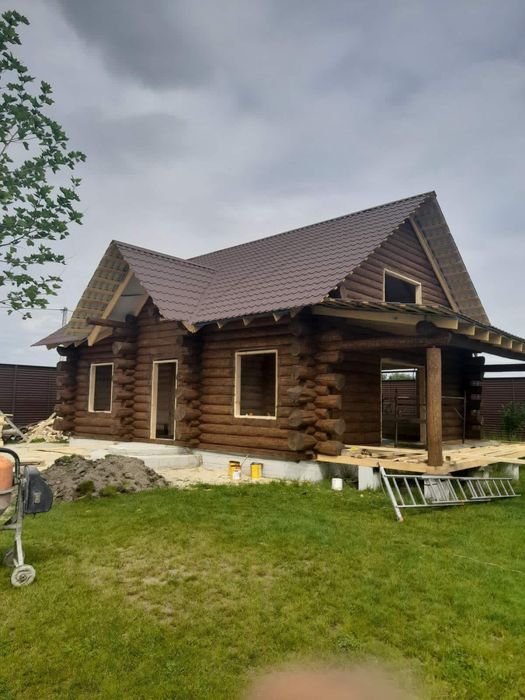 Сруб, будинки, бані, дикарь.